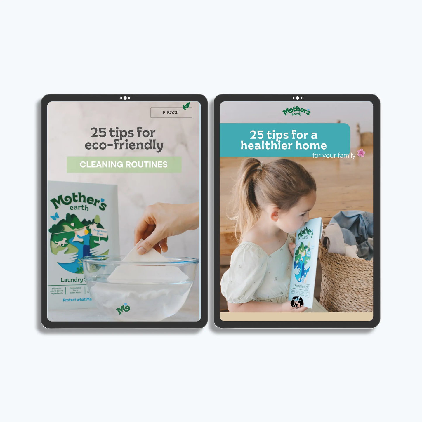 2 E-books - 50+ Tips for Healthier Home & Planet Mother's Earth Worldwide