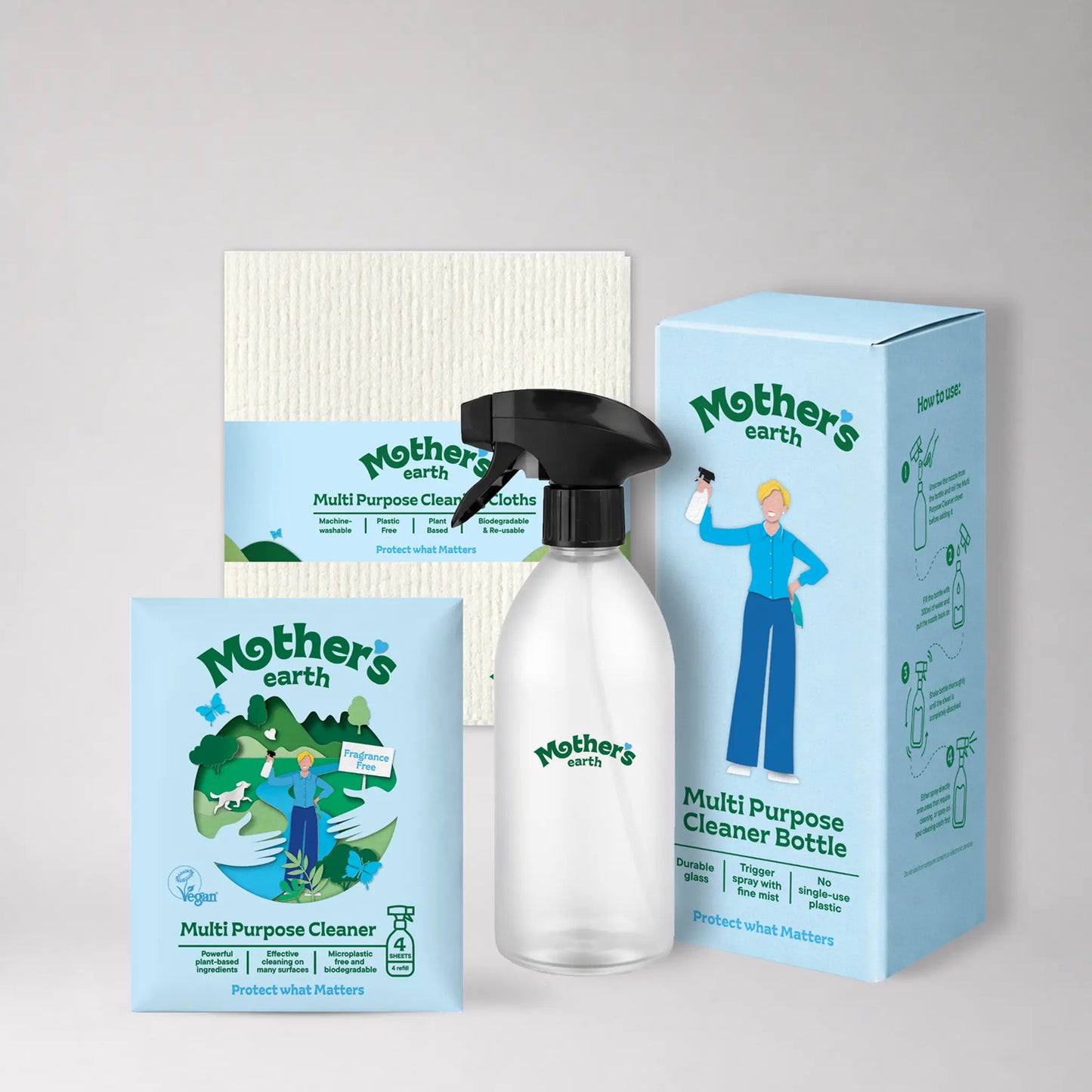 Multipurpose cleaner starter kit Mother's Earth EU