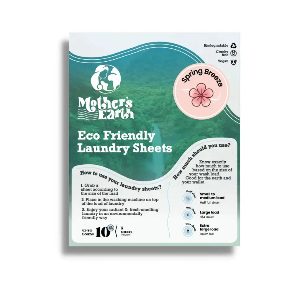 Laundry Detergent Sheets Sample Mother's Earth
