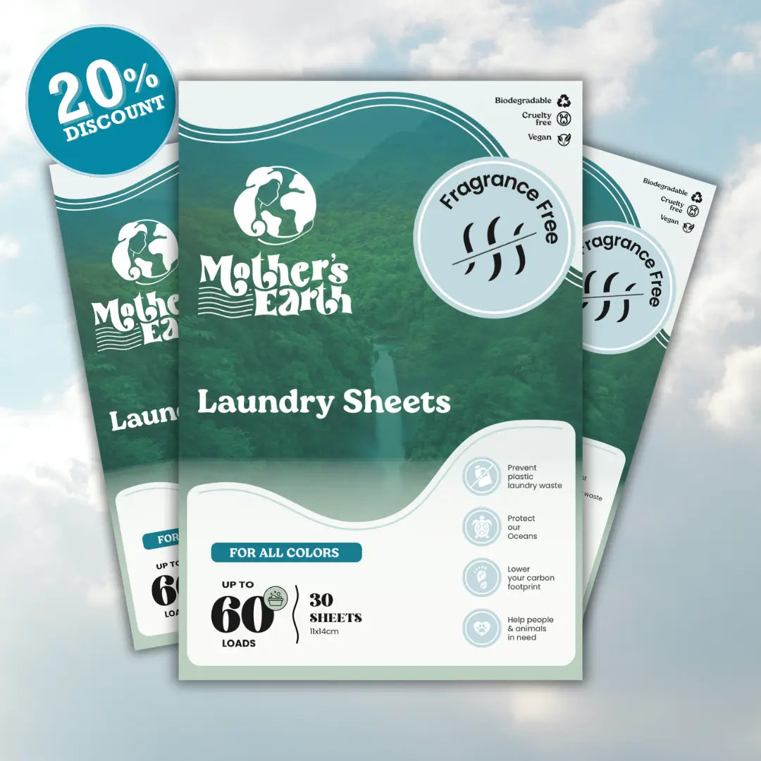 Eco-Friendly Laundry Sheets | 180 Washes Mother's Earth