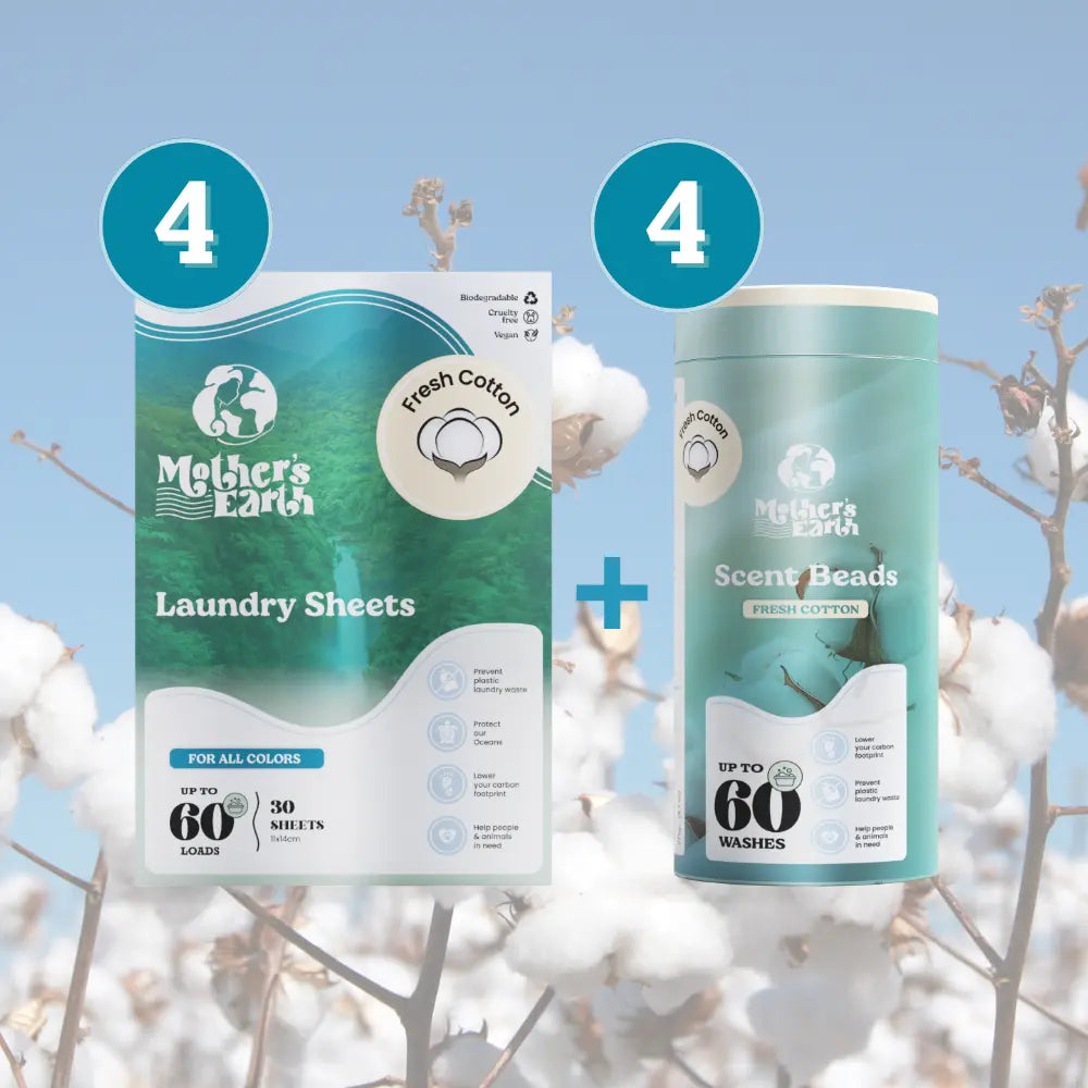 Eco-Friendly Laundry Sheets + Scent Beads Value Bundle Mother's Earth