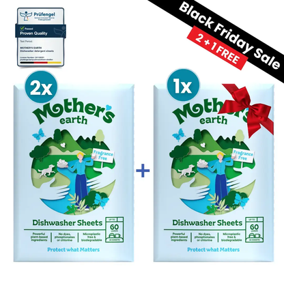 Eco-Friendly Dishwasher Sheets - Black Friday Mother's Earth
