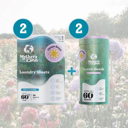 Eco-Friendly Laundry Sheets + Scent Beads Value Bundle Mother's Earth