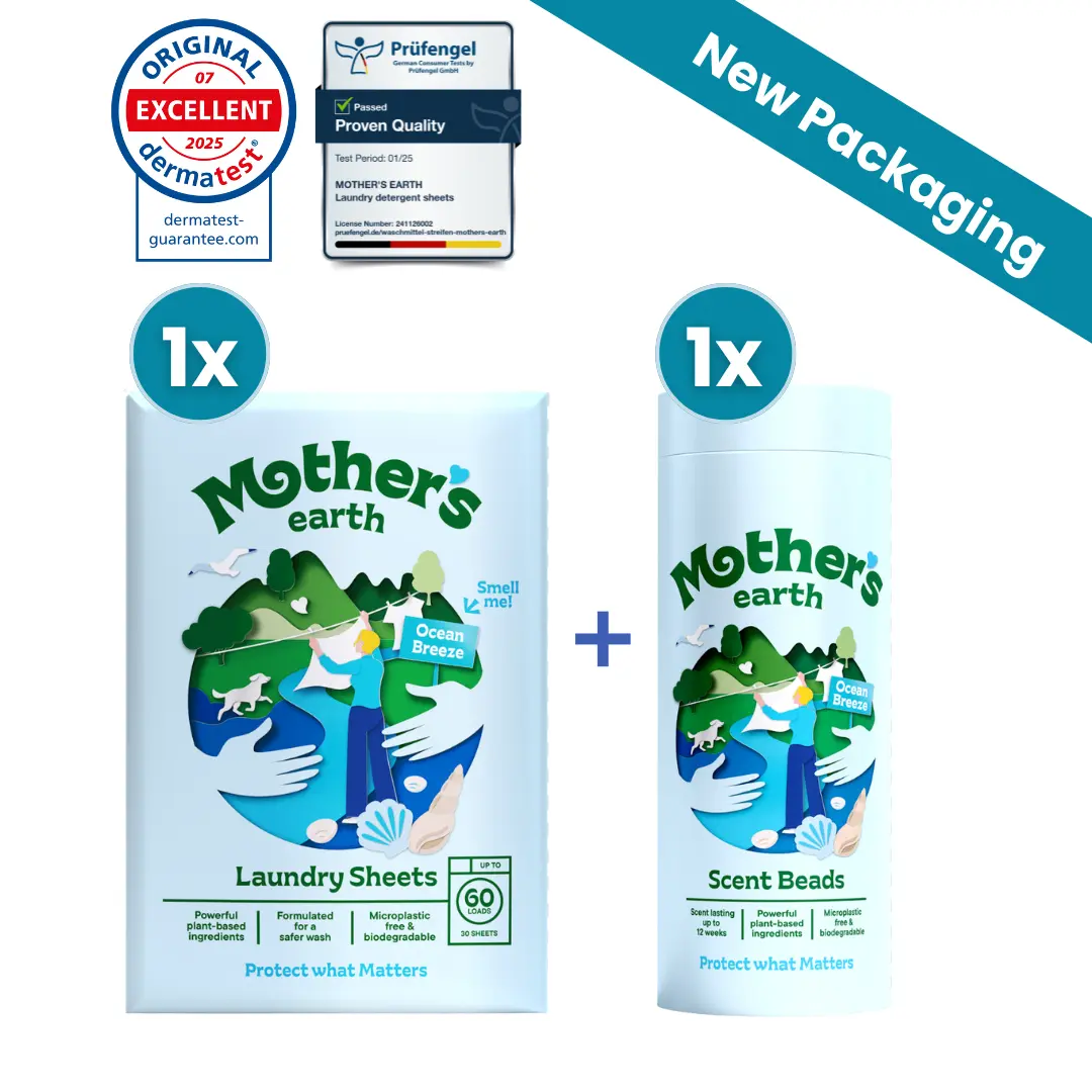 Eco-Friendly Laundry Sheets + Scent Beads Value Bundle Mother's Earth