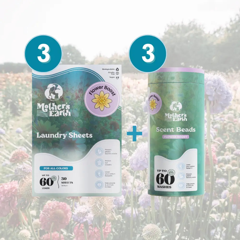 Eco-Friendly Laundry Sheets + Scent Beads Value Bundle Mother's Earth