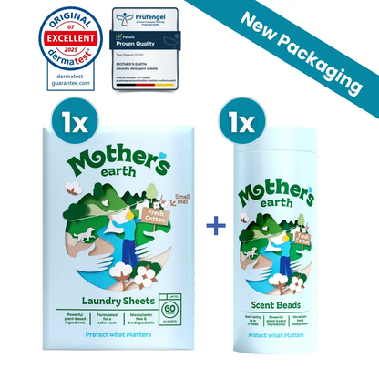 Eco-Friendly Laundry Sheets + Scent Beads - Black Friday Mother's Earth