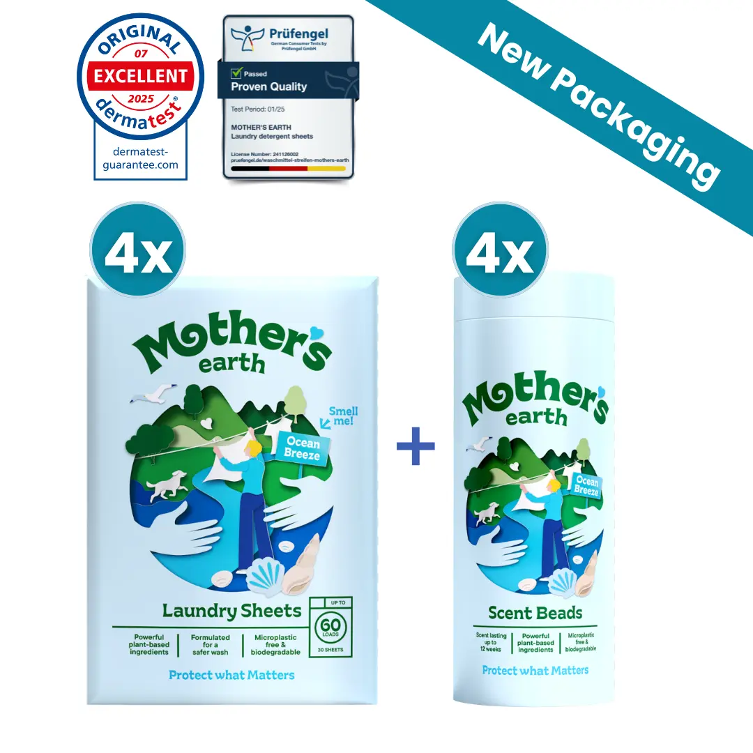 Eco-Friendly Laundry Sheets + Scent Beads Value Bundle Mother's Earth