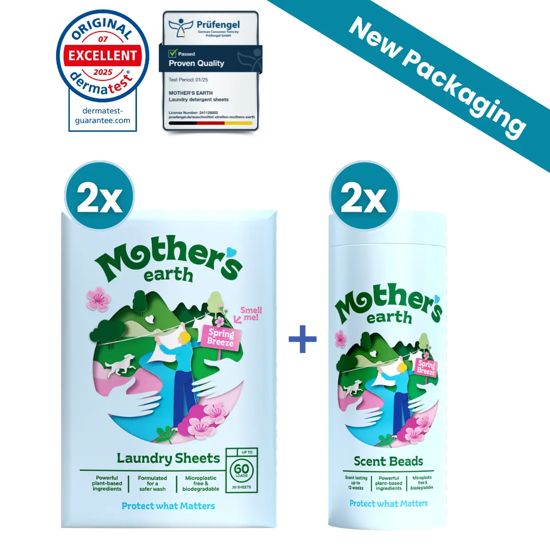 Eco-Friendly Laundry Sheets + Scent Beads Value Bundle Mother's Earth