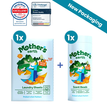 Eco-Friendly Laundry Sheets + Scent Beads Value Bundle Mother's Earth