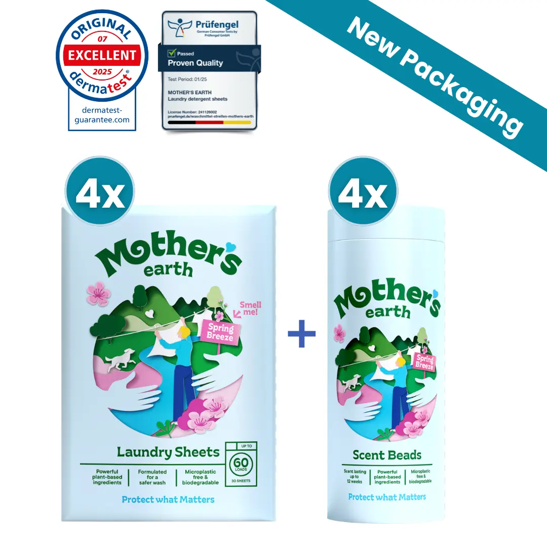 Eco-Friendly Laundry Sheets + Scent Beads Value Bundle Mother's Earth