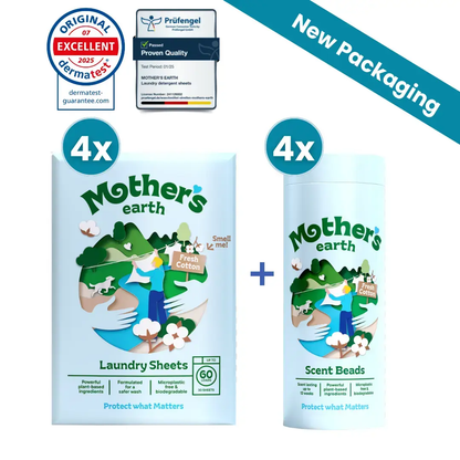 Eco-Friendly Laundry Sheets + Scent Beads - Black Friday Mother's Earth