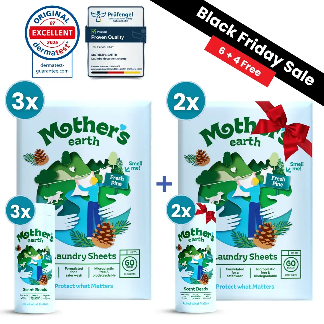 Eco-Friendly Laundry Sheets + Scent Beads - Black Friday Mother's Earth