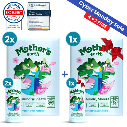 Eco-Friendly Laundry Sheets + Scent Beads Mother's Earth