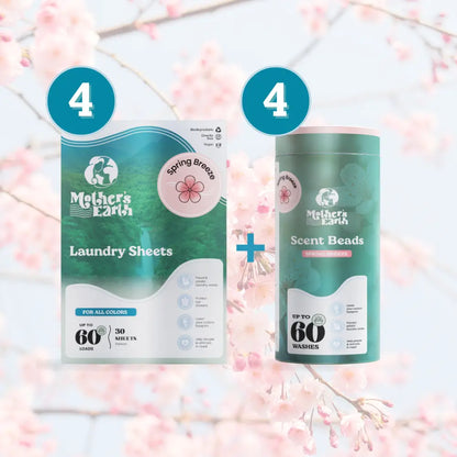 Eco-Friendly Laundry Sheets + Scent Beads Value Bundle Mother's Earth