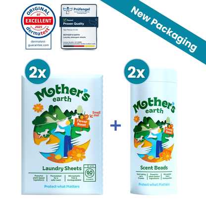 Eco-Friendly Laundry Sheets + Scent Beads Value Bundle Mother's Earth
