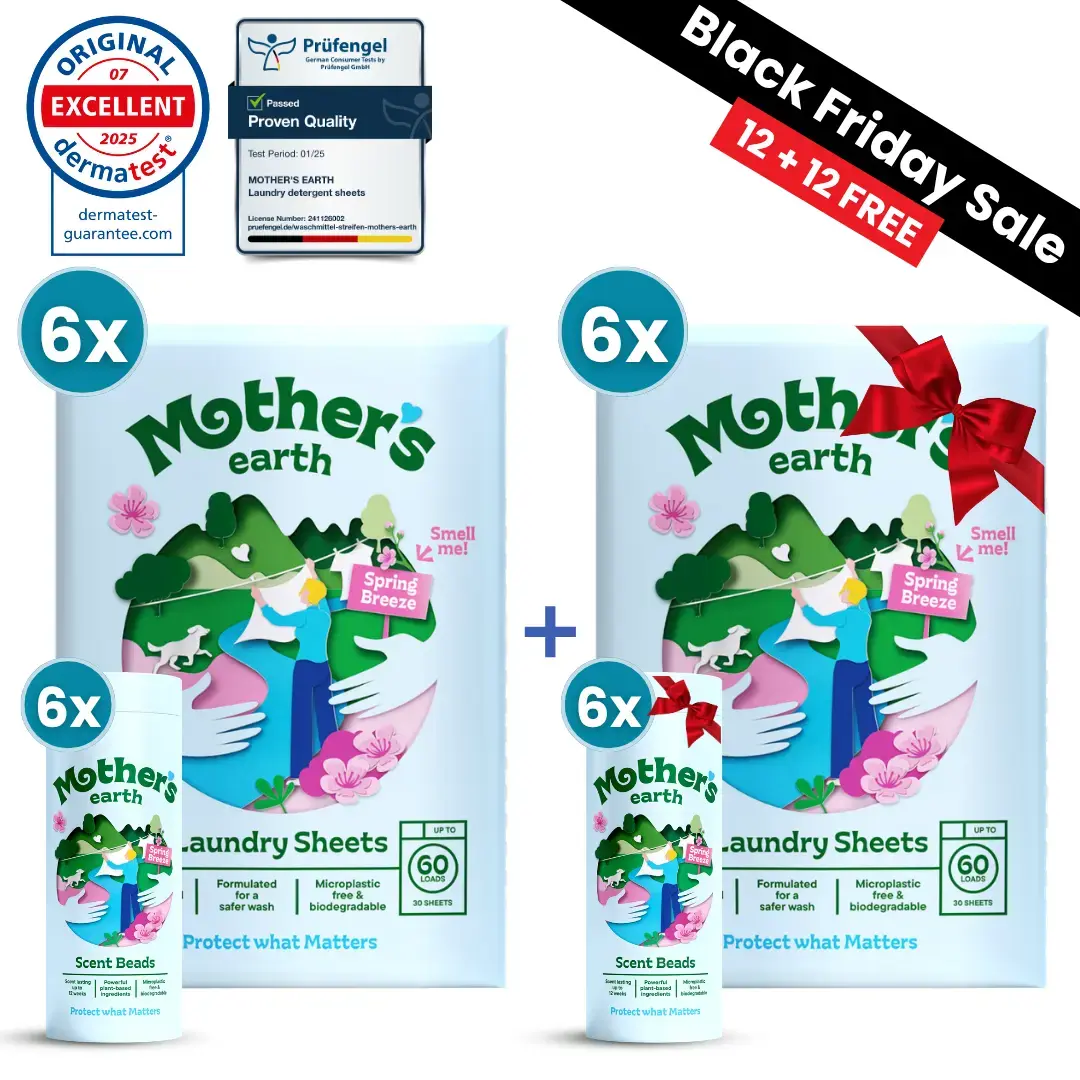 Eco-Friendly Laundry Sheets + Scent Beads - Black Friday Mother's Earth