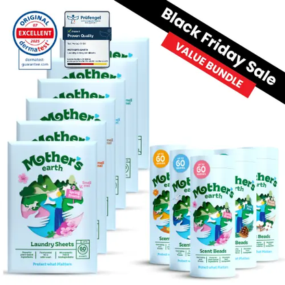 Eco-Friendly Laundry Sheets + Scent Beads - Black Friday. Mother's Earth