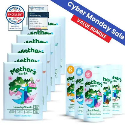 Eco-Friendly Laundry Sheets + Scent Beads Mother's Earth