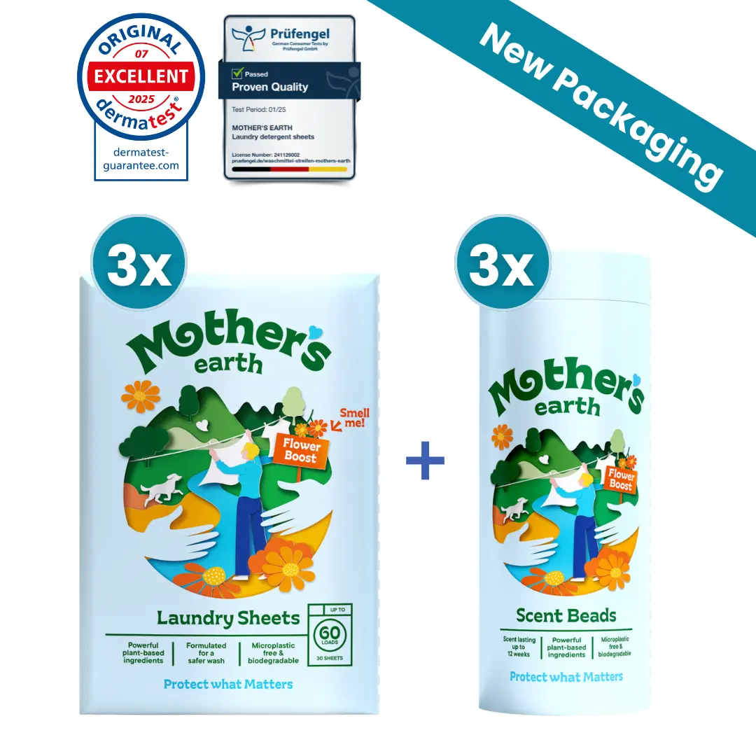 Eco-Friendly Laundry Sheets + Scent Beads Value Bundle Mother's Earth