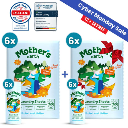 Eco-Friendly Laundry Sheets + Scent Beads Mother's Earth