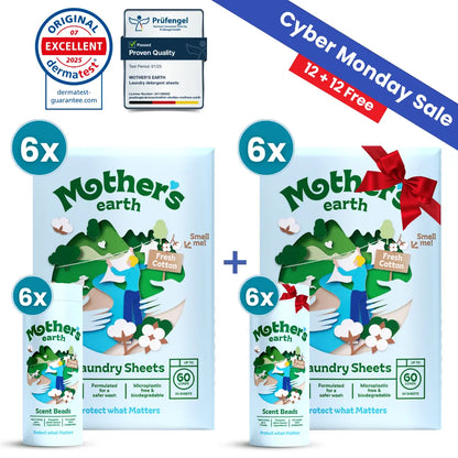 Eco-Friendly Laundry Sheets + Scent Beads Mother's Earth