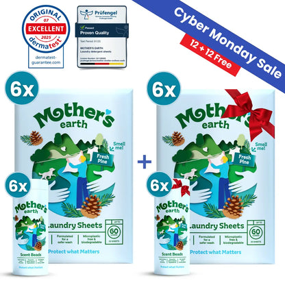 Eco-Friendly Laundry Sheets + Scent Beads Mother's Earth