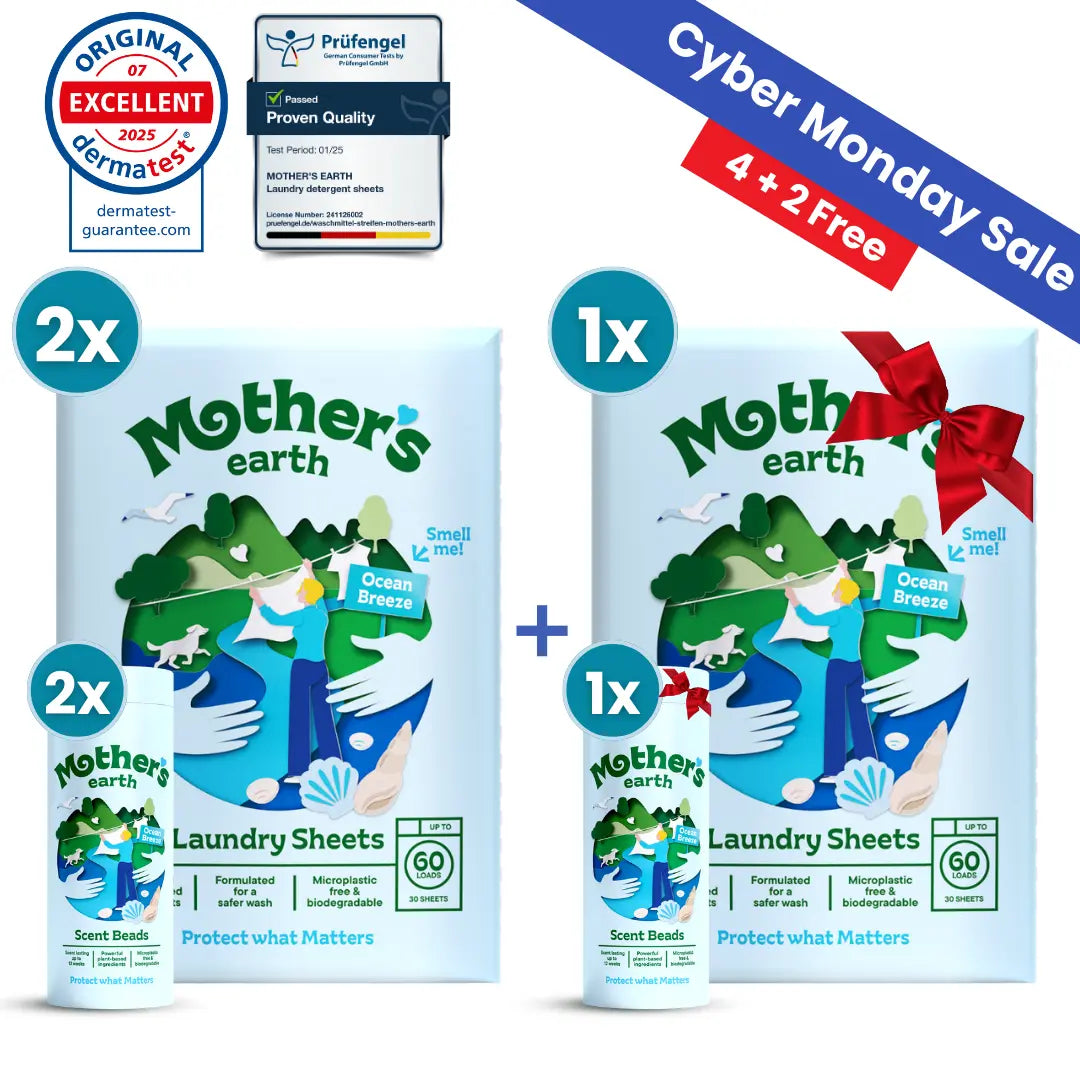 Eco-Friendly Laundry Sheets + Scent Beads Mother's Earth