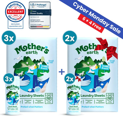 Eco-Friendly Laundry Sheets + Scent Beads Mother's Earth