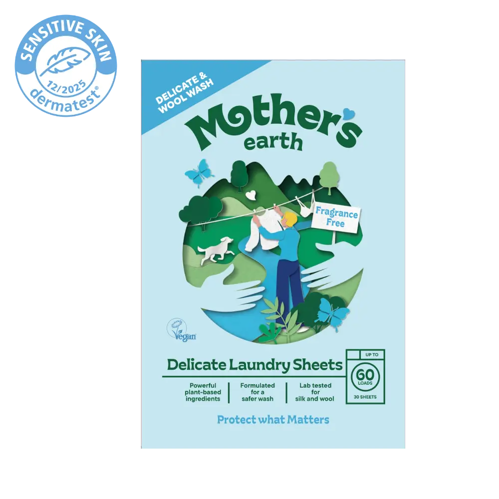 Laundry Detergent Sheet - Silk & Wool Mother's Earth Worldwide