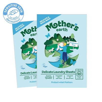 Laundry Detergent Sheet - Silk & Wool Mother's Earth Worldwide