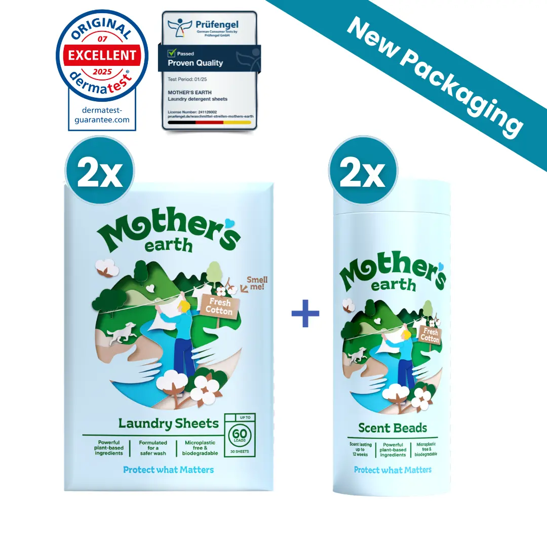 Eco-Friendly Laundry Sheets + Scent Beads Value Bundle Mother's Earth