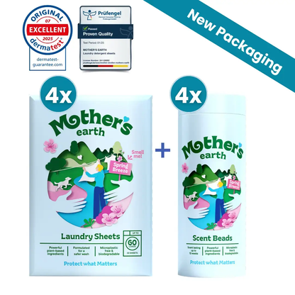 Eco-Friendly Laundry Sheets + Scent Beads - Black Friday Mother's Earth