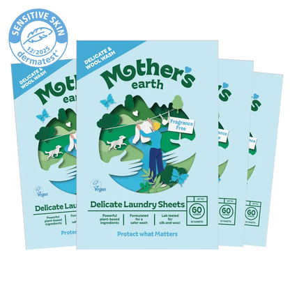Laundry Detergent Sheet - Silk & Wool Mother's Earth Worldwide