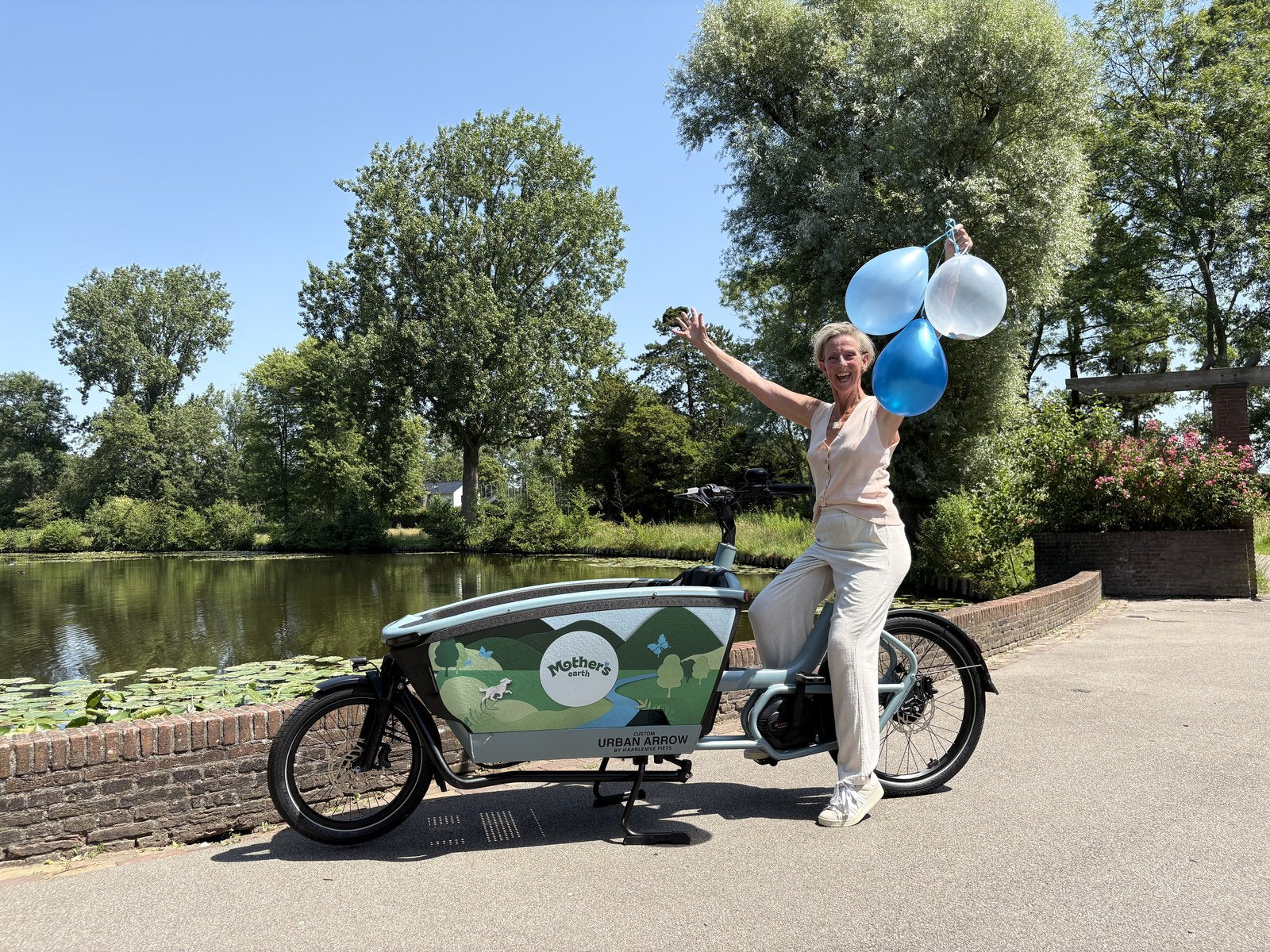 Urban Arrow cargo bike with Mother's Earth wrap