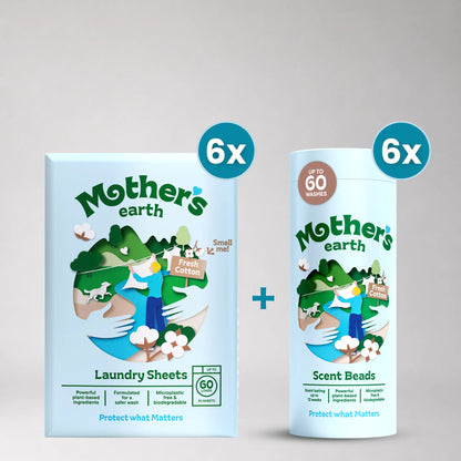 Eco-Friendly Laundry Sheets + Scent Beads Mother's Earth