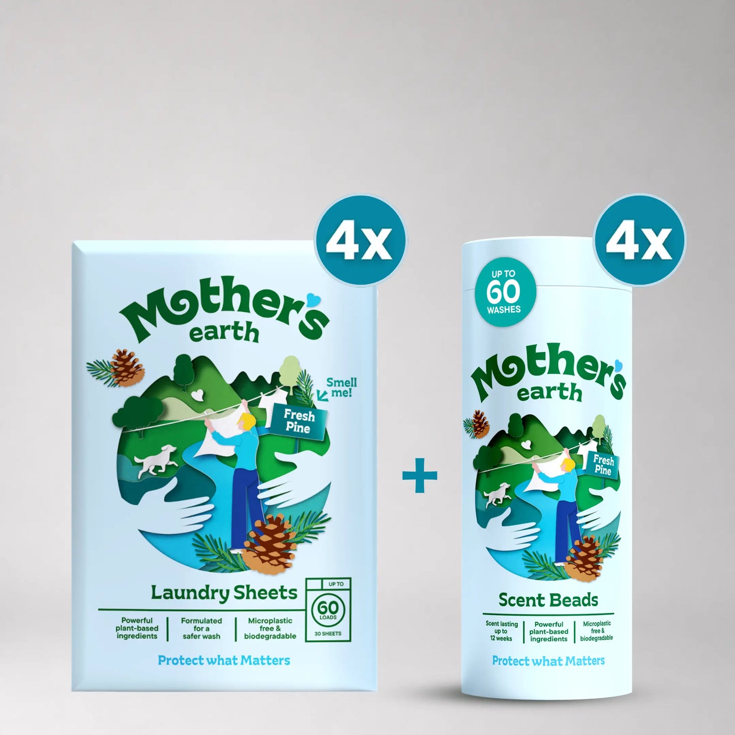 Eco-Friendly Laundry Sheets + Scent Beads Mother's Earth