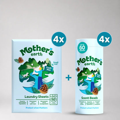 Eco-Friendly Laundry Sheets + Scent Beads Mother's Earth