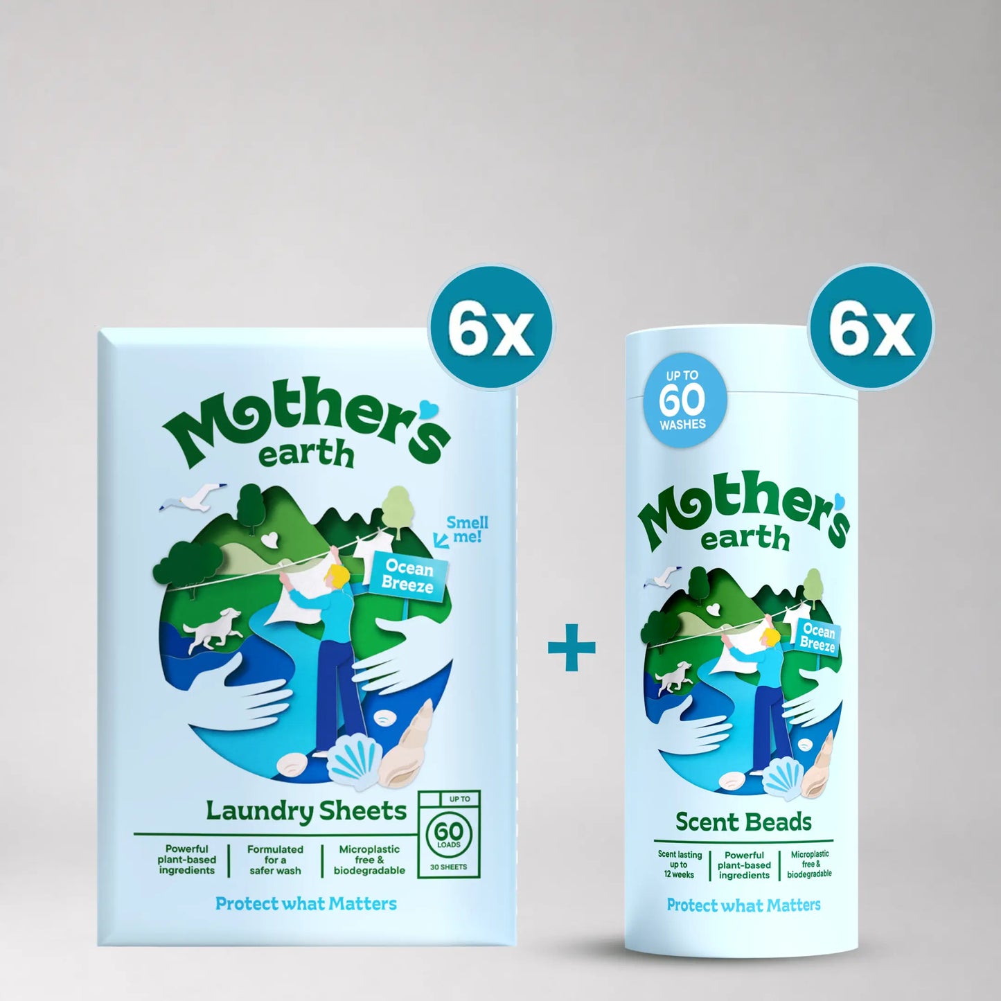 Eco-Friendly Laundry Sheets + Scent Beads Mother's Earth