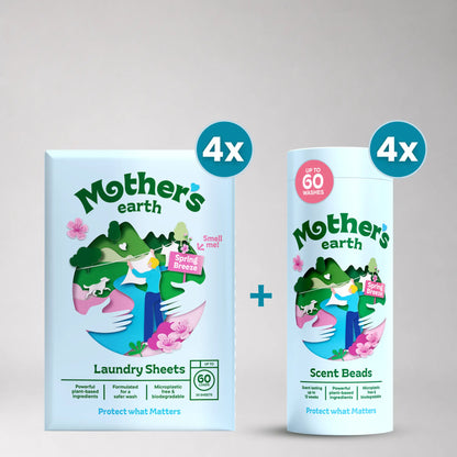 Eco-Friendly Laundry Sheets + Scent Beads Mother's Earth