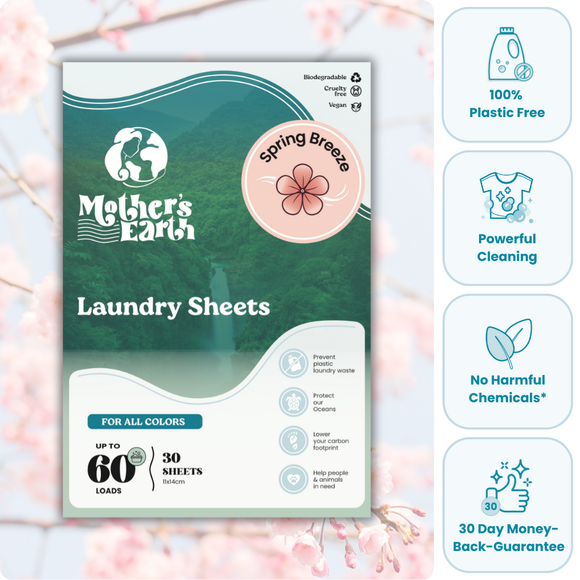 Eco-Friendly Laundry Sheets (NEW SCENT) Mother's Earth