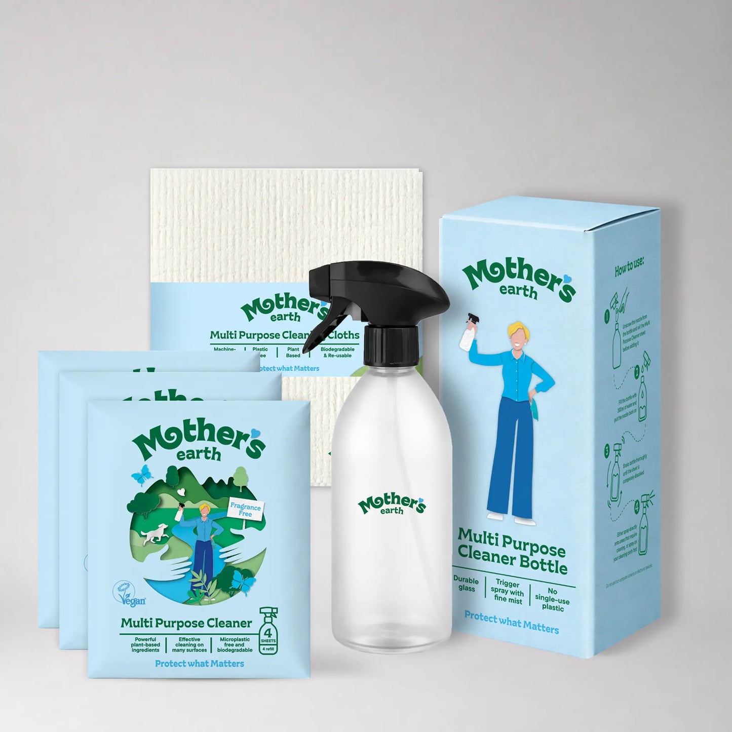 Multipurpose cleaner starter kit Mother's Earth EU