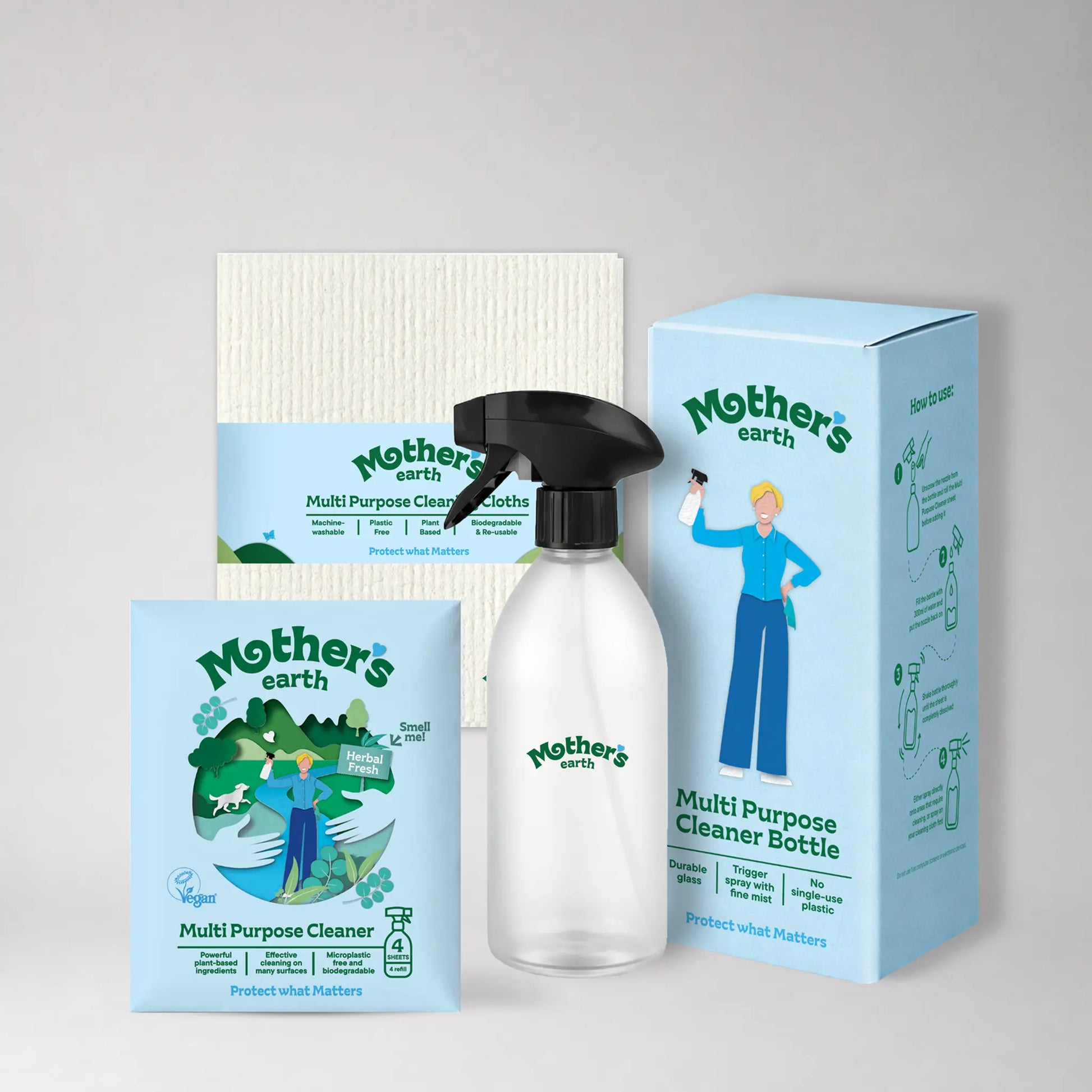 Multipurpose cleaner starter kit Mother's Earth EU