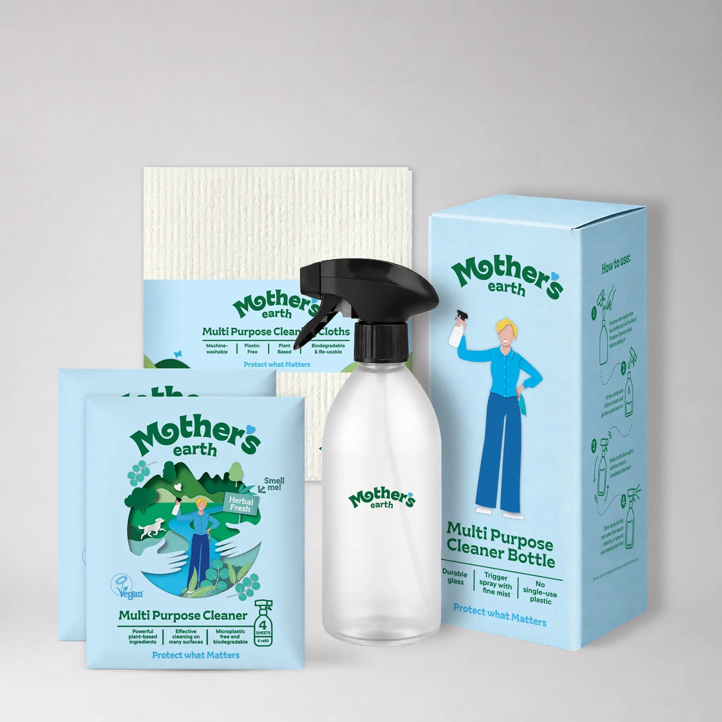 Multipurpose cleaner starter kit Mother's Earth EU