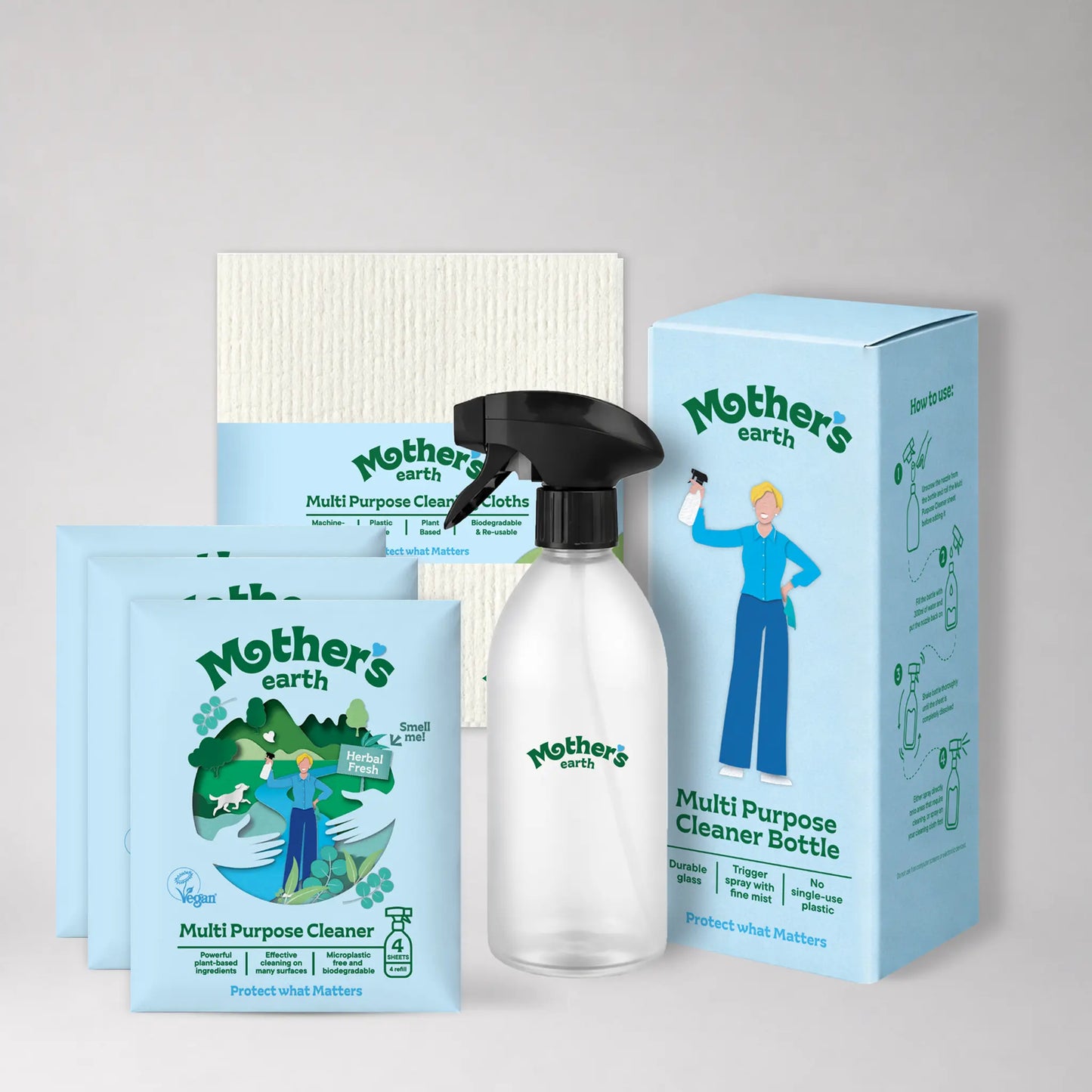 Multipurpose cleaner starter kit Mother's Earth EU