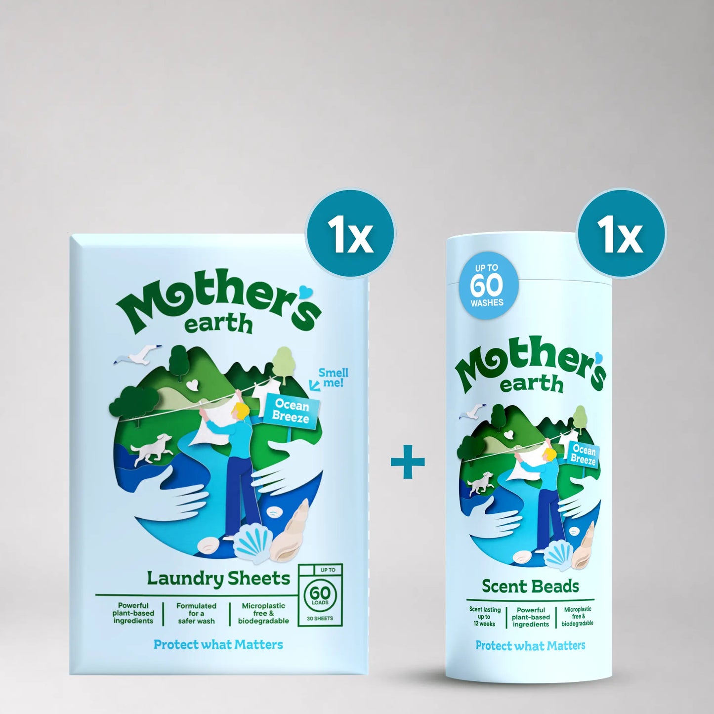 Eco-Friendly Laundry Sheets + Scent Beads Mother's Earth