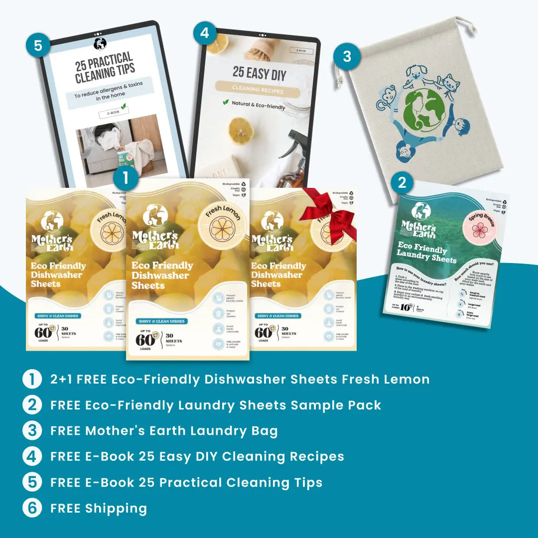Dishwasher Sheets | 180 Washes + Free Gifts Mother's Earth
