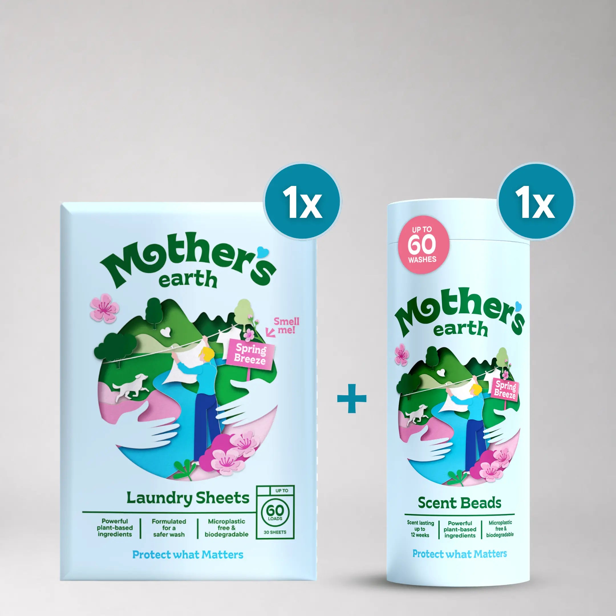 Eco-Friendly Laundry Sheets + Scent Beads Mother's Earth