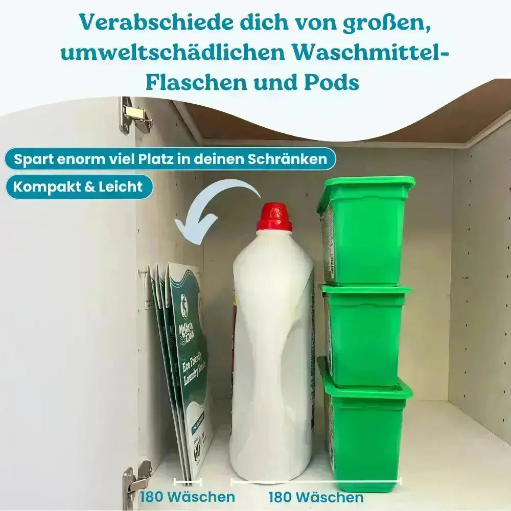 Einmalige Aktion | Umweltfreundliche Waschmittel-Blätter Mother's Earth
