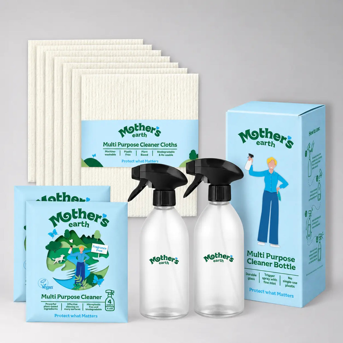 Multipurpose cleaner starter kit Mother's Earth EU