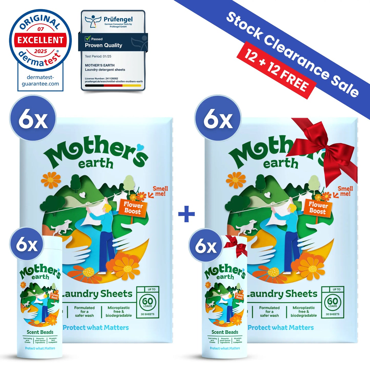 Eco-Friendly Laundry Sheets + Scent Beads Mother's Earth